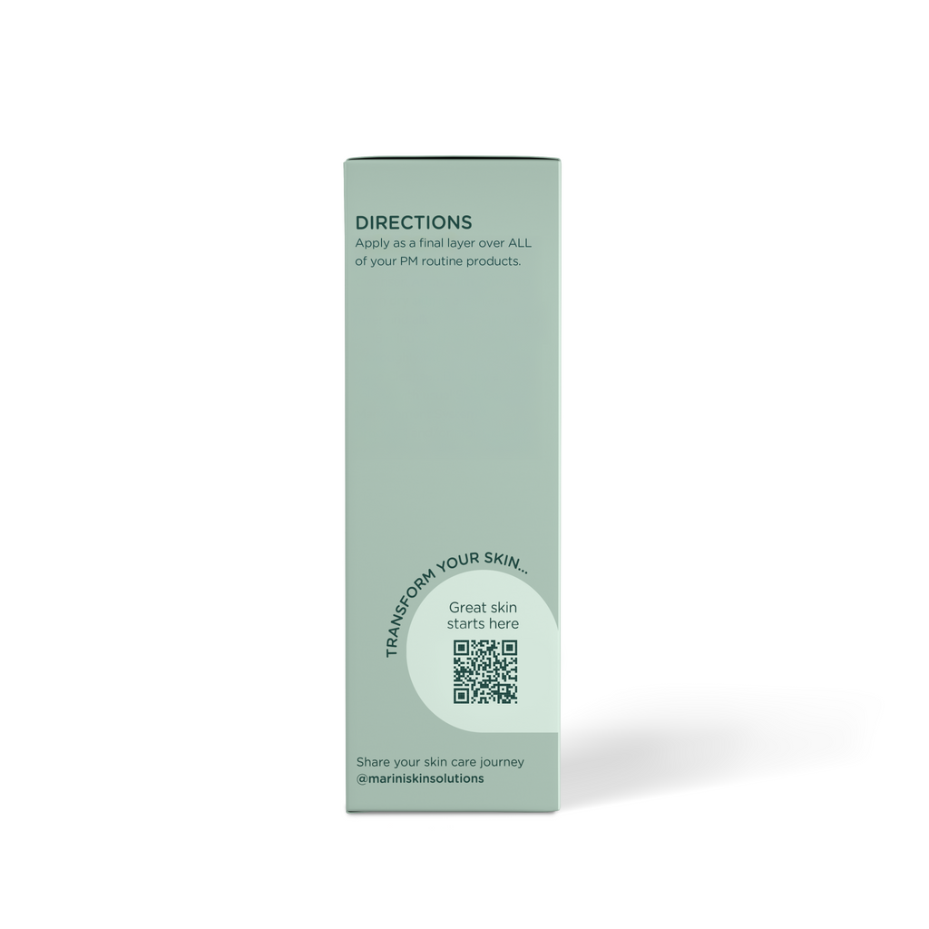 Marini Night ZYME - Overnight Glass Skin Resurfacing Complex - Face Mask with Proteolytic Papaya Enzymes & Peptides - All Skin Types - Cruelty Free - Made in the USA
